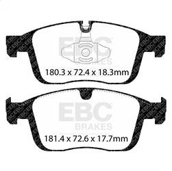 EBC Brakes - EBC Brakes DP32296C Redstuff Ceramic Low Dust Brake Pads - Image 1