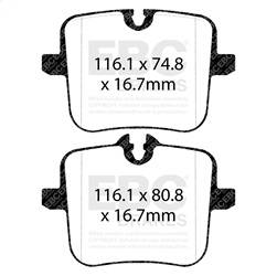 EBC Brakes - EBC Brakes DP32320C Redstuff Ceramic Low Dust Brake Pads - Image 1