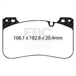 EBC Brakes - EBC Brakes DP32331C Redstuff Ceramic Low Dust Brake Pads - Image 1