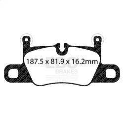 EBC Brakes - EBC Brakes DP32371C Redstuff Ceramic Low Dust Brake Pads - Image 1