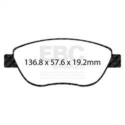 EBC Brakes - EBC Brakes S4KF1790 S4 Kits Redstuff and USR Rotor - Image 1