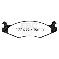 EBC Brakes - EBC Brakes DP41785R Yellowstuff Street And Track Brake Pads - Image 1
