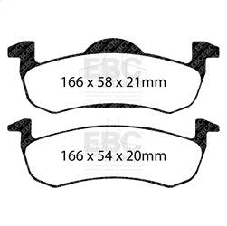 EBC Brakes - EBC Brakes DP61804 6000 Series Greenstuff Truck/SUV Brakes Disc Pads - Image 1