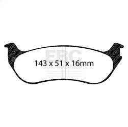 EBC Brakes - EBC Brakes UD1109 Ultimax OEM Replacement Brake Pads - Image 1
