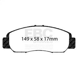 EBC Brakes - EBC Brakes UD1608 Ultimax OEM Replacement Brake Pads - Image 1