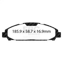 EBC Brakes - EBC Brakes DP43039R Yellowstuff Street And Track Brake Pads - Image 1