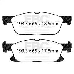 EBC Brakes - EBC Brakes DP43046R Yellowstuff Street And Track Brake Pads - Image 1