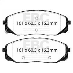 EBC Brakes - EBC Brakes DP43061R Yellowstuff Street And Track Brake Pads - Image 1