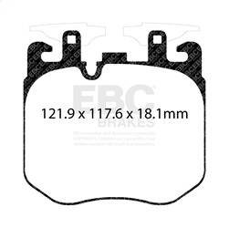 EBC Brakes - EBC Brakes DP32304C Redstuff Ceramic Low Dust Brake Pads - Image 1