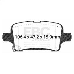 EBC Brakes - EBC Brakes DP23074 Greenstuff 2000 Series Sport Brake Pads - Image 1
