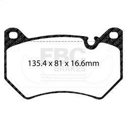 EBC Brakes - EBC Brakes DP32436C Redstuff Ceramic Low Dust Brake Pads - Image 1