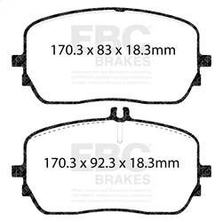 EBC Brakes - EBC Brakes DP42396R Yellowstuff Street And Track Brake Pads - Image 1