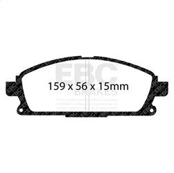 EBC Brakes - EBC Brakes DP41861R Yellowstuff Street And Track Brake Pads - Image 1