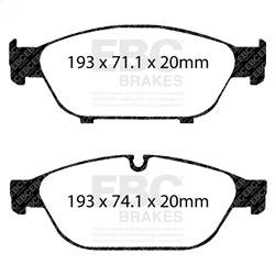 EBC Brakes - EBC Brakes DP42086R Yellowstuff Street And Track Brake Pads - Image 1