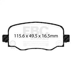 EBC Brakes - EBC Brakes DP43031R Yellowstuff Street And Track Brake Pads - Image 1