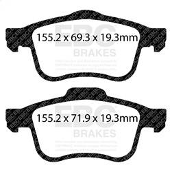 EBC Brakes - EBC Brakes UD1721 Ultimax OEM Replacement Brake Pads - Image 1