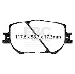 EBC Brakes - EBC Brakes UD1733 Ultimax OEM Replacement Brake Pads - Image 1
