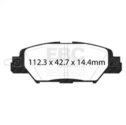 EBC Brakes - EBC Brakes DP33071C Redstuff Ceramic Low Dust Brake Pads - Image 1