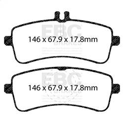 EBC Brakes - EBC Brakes DP52234NDX Bluestuff NDX Full Race Brake Pads - Image 1