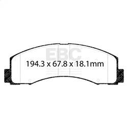 EBC Brakes - EBC Brakes ED93088 Truck/SUV Extra Duty Brake Pads - Image 1