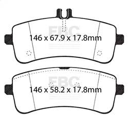 EBC Brakes - EBC Brakes DP42350R Yellowstuff Street And Track Brake Pads - Image 1