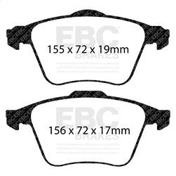 EBC Brakes - EBC Brakes DP21679 Greenstuff 2000 Series Sport Brake Pads - Image 1