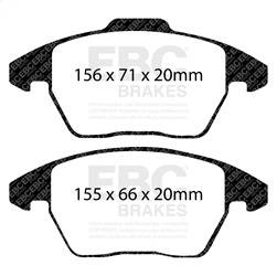 EBC Brakes - EBC Brakes DP31517C Redstuff Ceramic Low Dust Brake Pads - Image 1