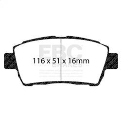 EBC Brakes - EBC Brakes DP41295R Yellowstuff Street And Track Brake Pads - Image 1