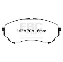 EBC Brakes - EBC Brakes DP21828 Greenstuff 2000 Series Sport Brake Pads - Image 1