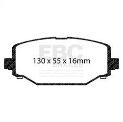 EBC Brakes - EBC Brakes UD1596 Ultimax OEM Replacement Brake Pads - Image 1