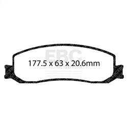 EBC Brakes - EBC Brakes ED93000 Truck/SUV Extra Duty Brake Pads - Image 1