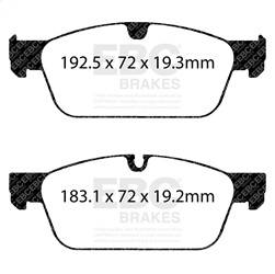 EBC Brakes - EBC Brakes DP62156 6000 Series Greenstuff Truck/SUV Brakes Disc Pads - Image 1