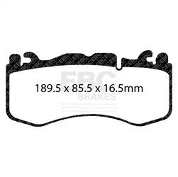 EBC Brakes - EBC Brakes DP42174R Yellowstuff Street And Track Brake Pads - Image 1