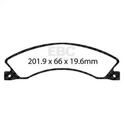 EBC Brakes - EBC Brakes DP43021R Yellowstuff Street And Track Brake Pads - Image 1