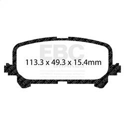 EBC Brakes - EBC Brakes DP43025R Yellowstuff Street And Track Brake Pads - Image 1