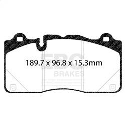 EBC Brakes - EBC Brakes DP33050C Redstuff Ceramic Low Dust Brake Pads - Image 1