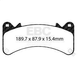 EBC Brakes - EBC Brakes DP43067R Yellowstuff Street And Track Brake Pads - Image 1