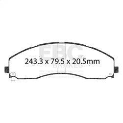 EBC Brakes - EBC Brakes DP63078 6000 Series Greenstuff Truck/SUV Brakes Disc Pads - Image 1