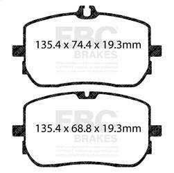 EBC Brakes - EBC Brakes DP42395R Yellowstuff Street And Track Brake Pads - Image 1