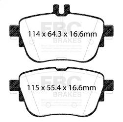 EBC Brakes - EBC Brakes DP32297C Redstuff Ceramic Low Dust Brake Pads - Image 1