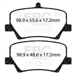 EBC Brakes - EBC Brakes DP42366R Yellowstuff Street And Track Brake Pads - Image 1
