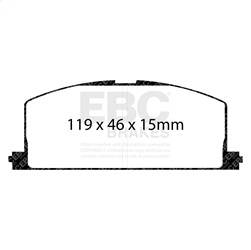 EBC Brakes - EBC Brakes DP2453 Greenstuff 2000 Series Sport Brake Pads - Image 1