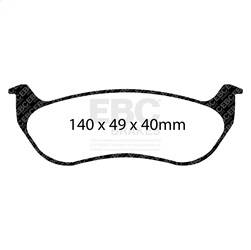 EBC Brakes - EBC Brakes DP41673R Yellowstuff Street And Track Brake Pads - Image 1