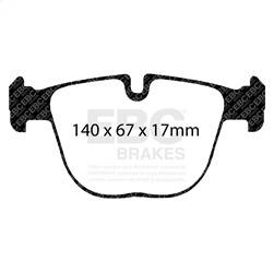 EBC Brakes - EBC Brakes DP32008C Redstuff Ceramic Low Dust Brake Pads - Image 1