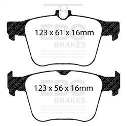 EBC Brakes - EBC Brakes DP32173C Redstuff Ceramic Low Dust Brake Pads - Image 1