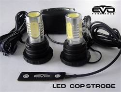 CIPA Mirrors - CIPA Mirrors 93191 EVO Formance LED Cop Headlight Strobe - Image 1
