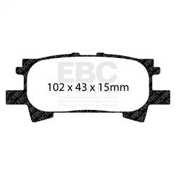 EBC Brakes - EBC Brakes DP61682 6000 Series Greenstuff Truck/SUV Brakes Disc Pads - Image 1