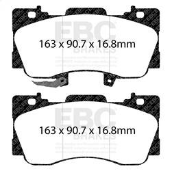 EBC Brakes - EBC Brakes UD1784 Ultimax OEM Replacement Brake Pads - Image 1