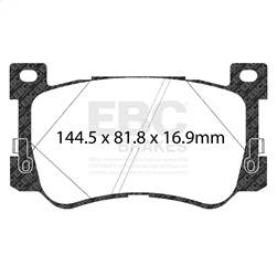 EBC Brakes - EBC Brakes DP33076C Redstuff Ceramic Low Dust Brake Pads - Image 1