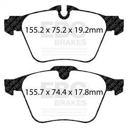 EBC Brakes - EBC Brakes DP32189C Redstuff Ceramic Low Dust Brake Pads - Image 1